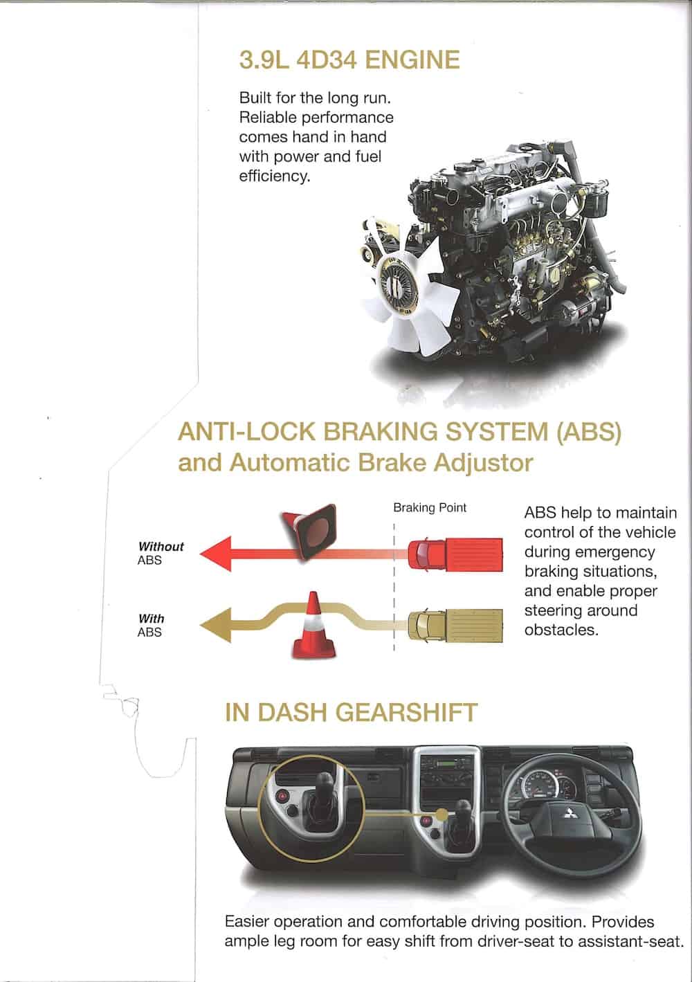 Mitsubishi Fuso FE71 Catalogue gearshift